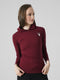 Crossover Top in Maroon